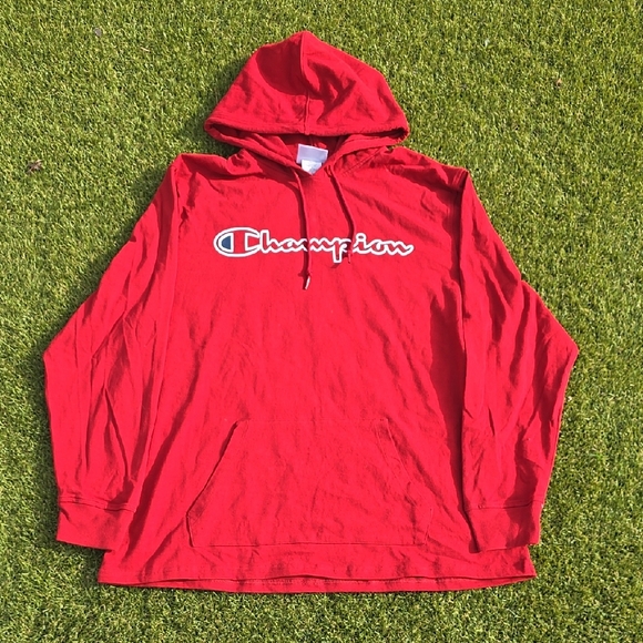 Red Champion Hoodie - Picture 1 of 3